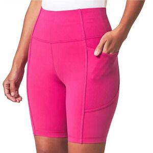 Mondetta Ladies' Active Ribbed Bike Short Pink Large